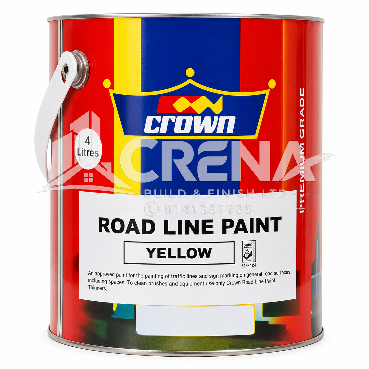 Crown roadline paint yellow 4l