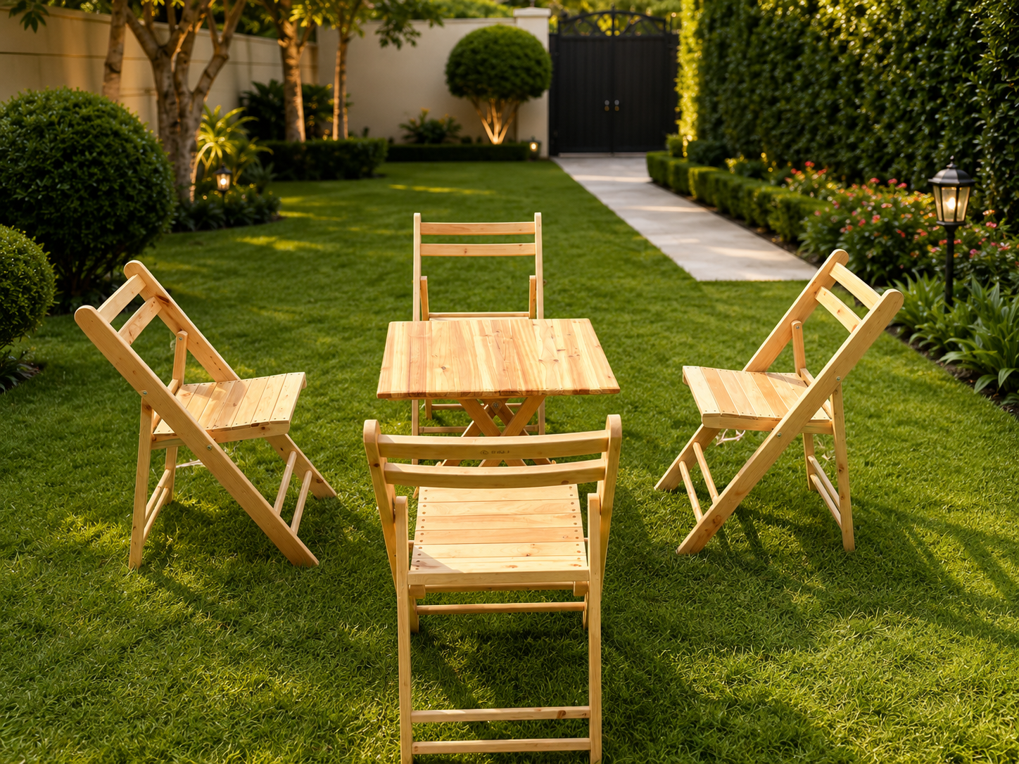 The Timber-Fold 5-Piece Garden Dining Set